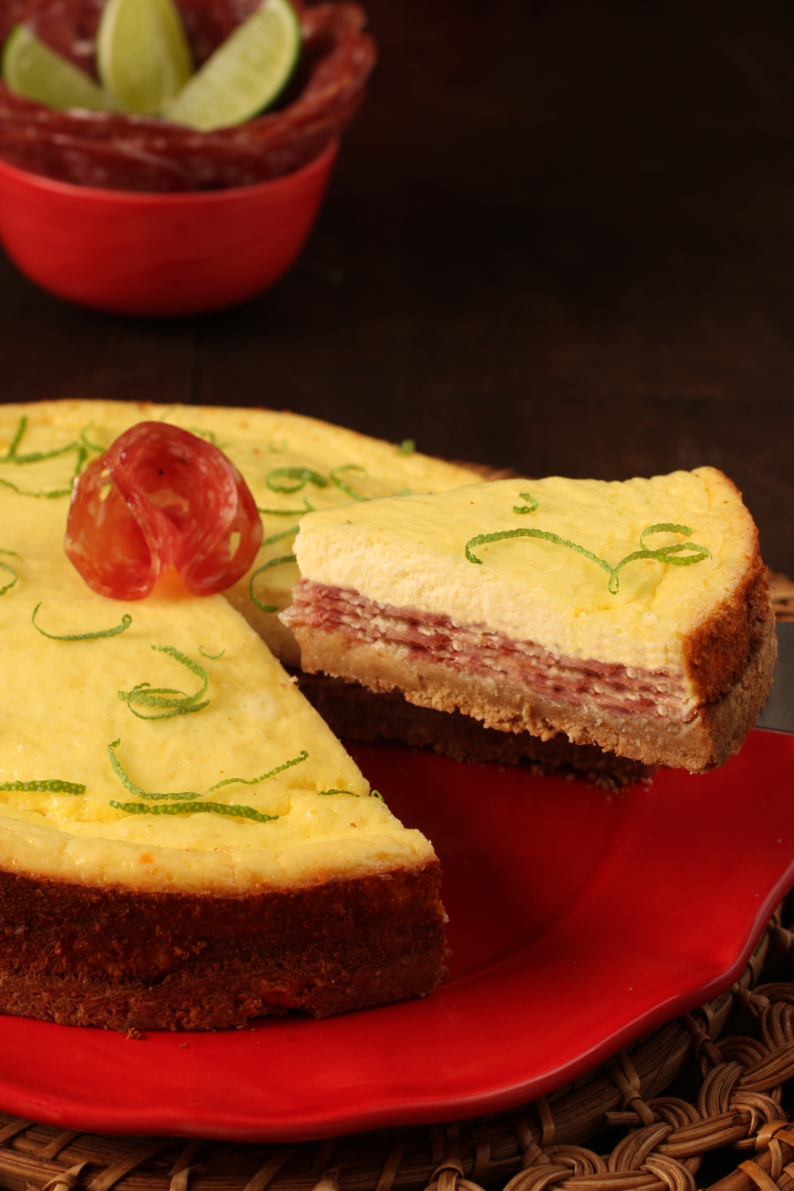 cheesecake de salame