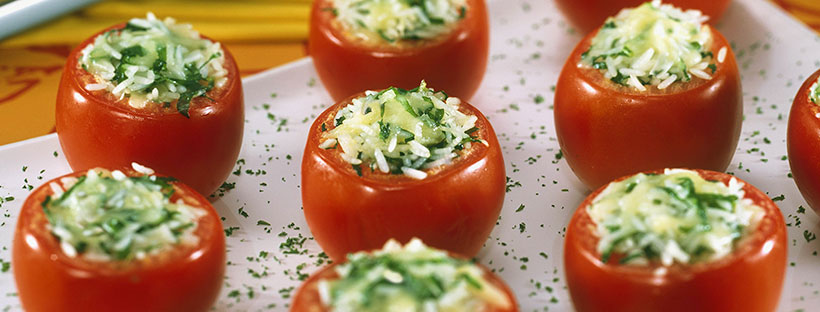 Receita de Tomate Recheado à Pizzaiolo