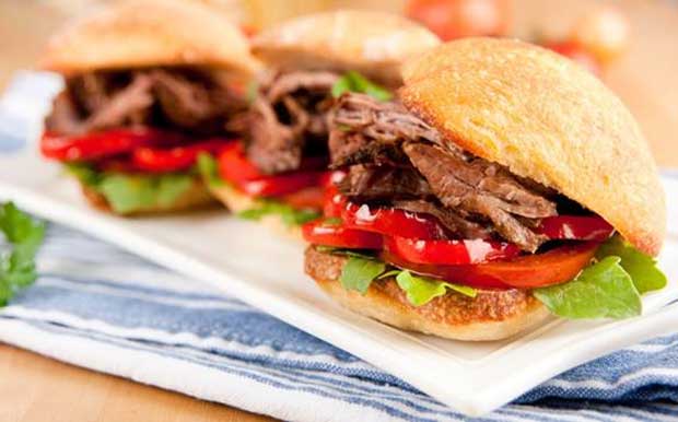 Receita do dia Carne Louca no Pão Ciabatta do Divino Fogão